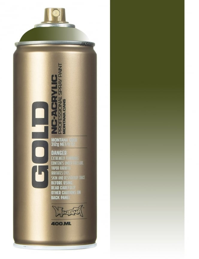 Montana Gold spray spuitbus T6340 Transparant Olive Green 400ML