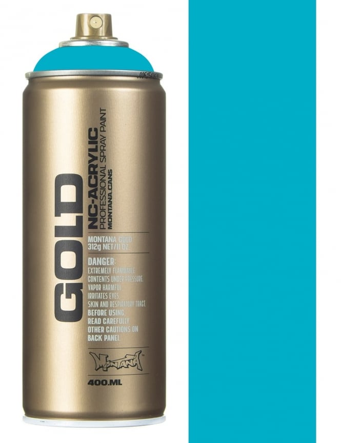 Montana Gold spray spuitbus P2000 Pure Cyan 400ML