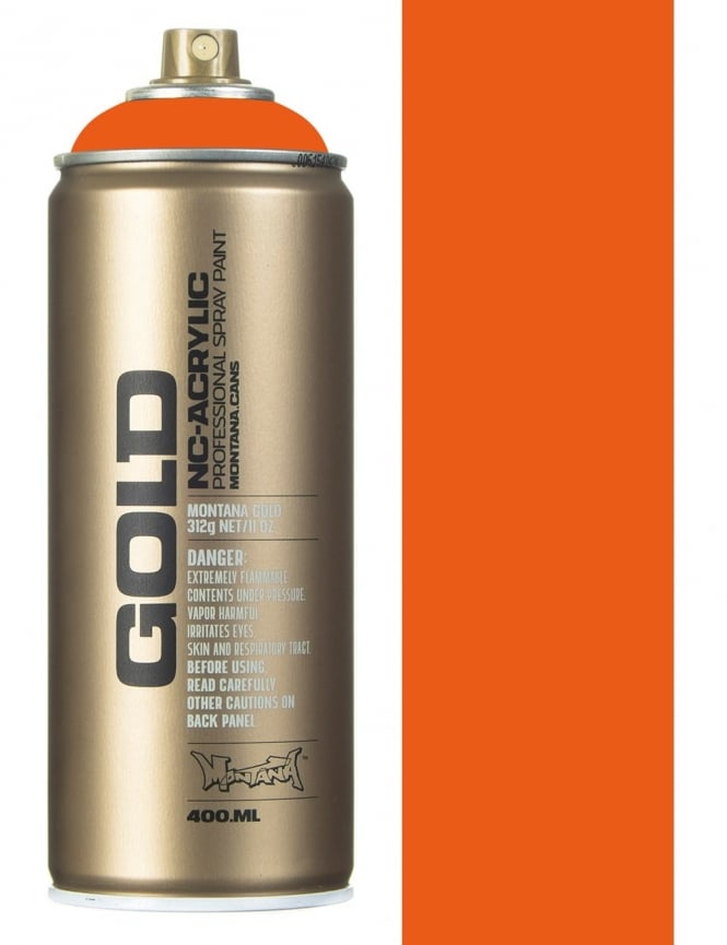 Montana Gold spray spuitbus S2010 Shock Orange 400ML