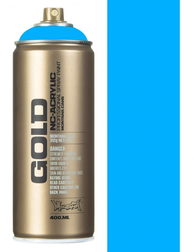 Montana Gold spray spuitbus F5000 Fluor Flame Blue 400ML