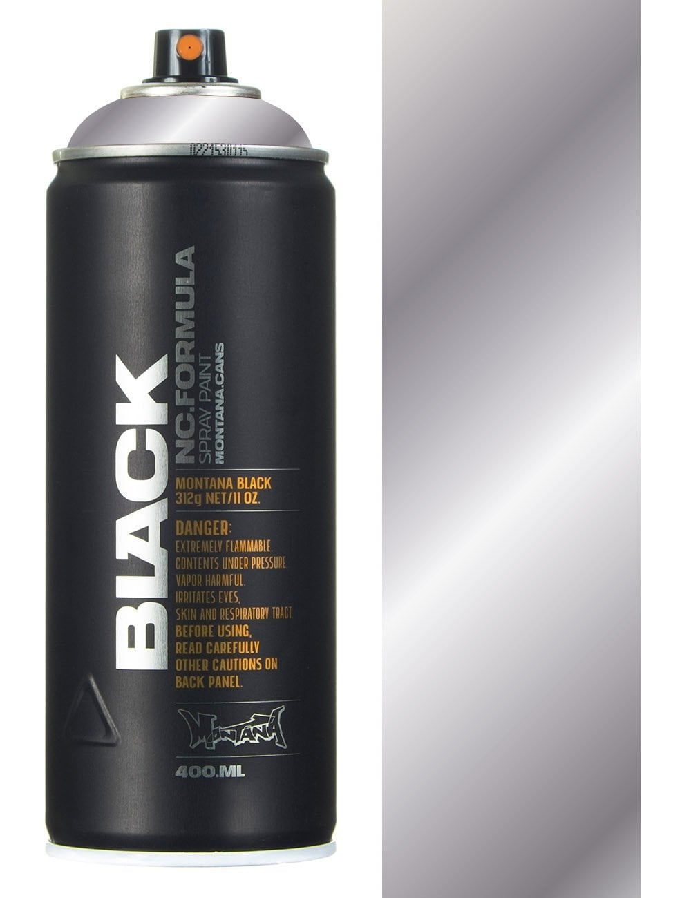 Montana Black spray spuitbus 400ML - BLKSILVER SilverChrome