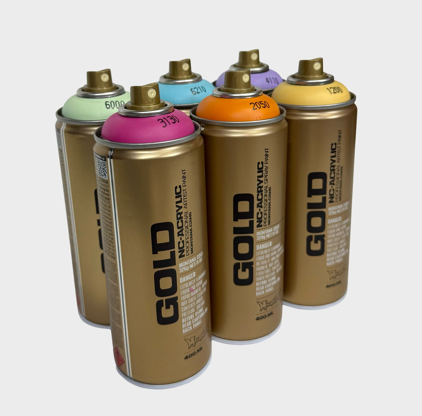Montana Gold spring lente kleuren 6 pack voordeelpakket spuitbussen lage druk