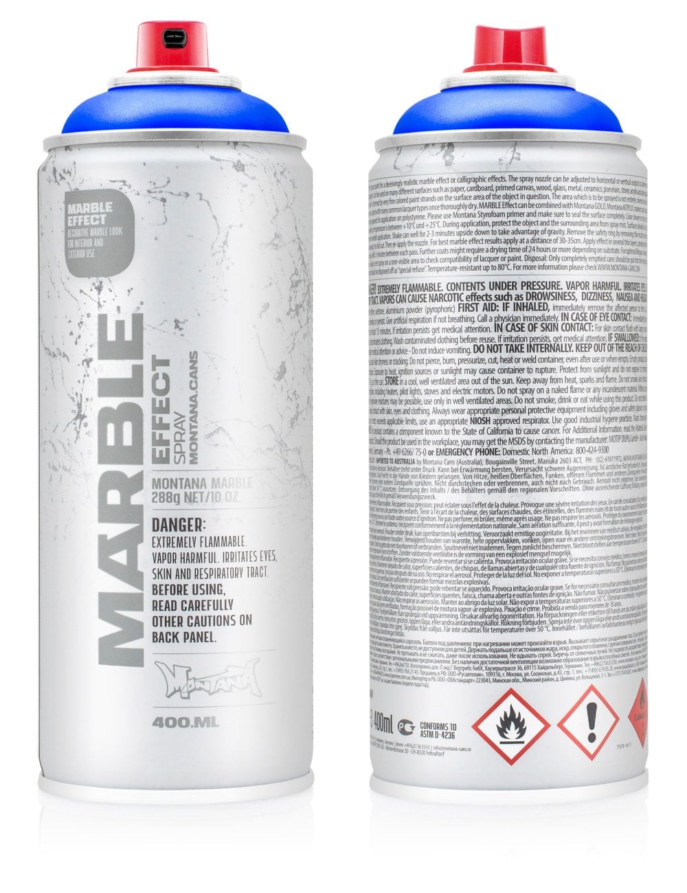 Montana MARBLE Effect 400ML Blue