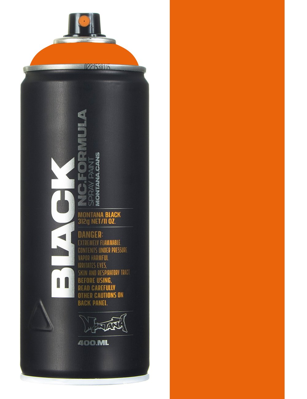 Montana Black spray spuitbus BLK2075 Pure Orange 400ML