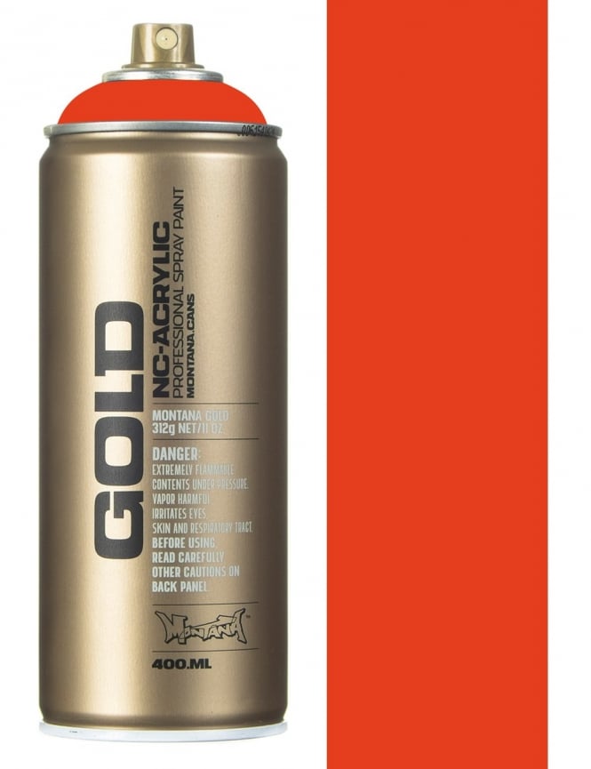 Montana Gold spray spuitbus G2090 Rood Oranje 400ML