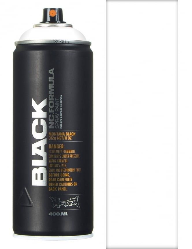 Montana Black spray spuitbus BLK9100 Snow White 400ML