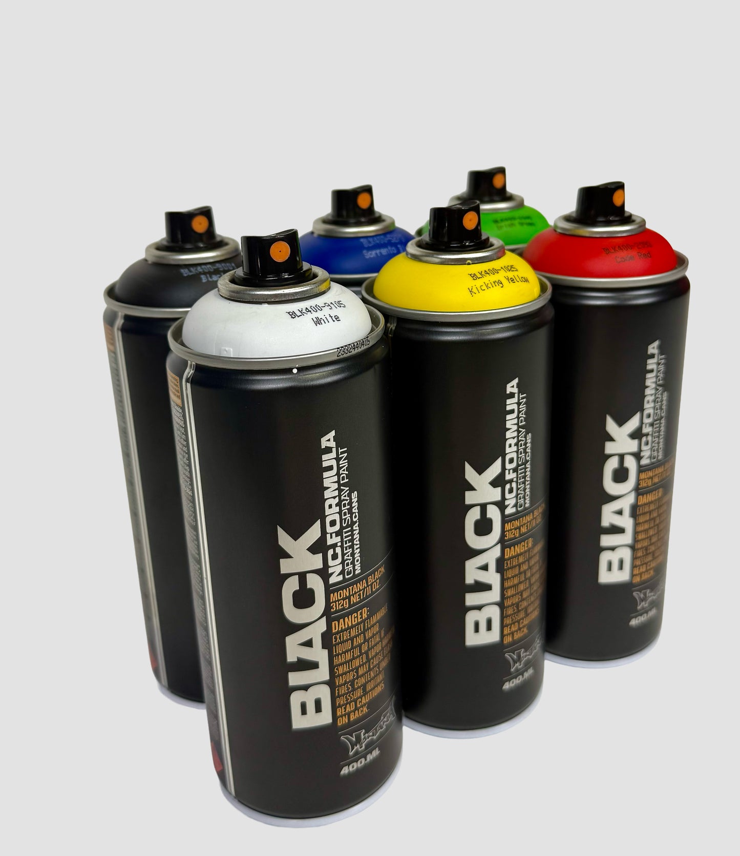 Startout 6-pack Montana Black spuitbussen