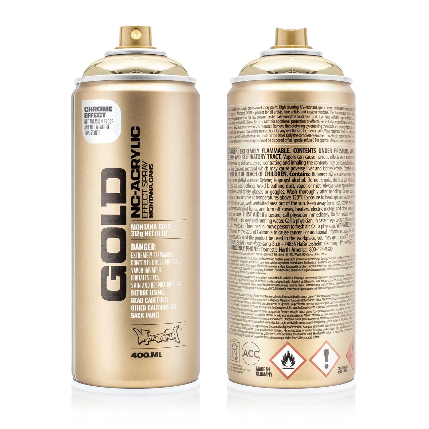 Montana GOLD 400ml - Chrome Effect Colors