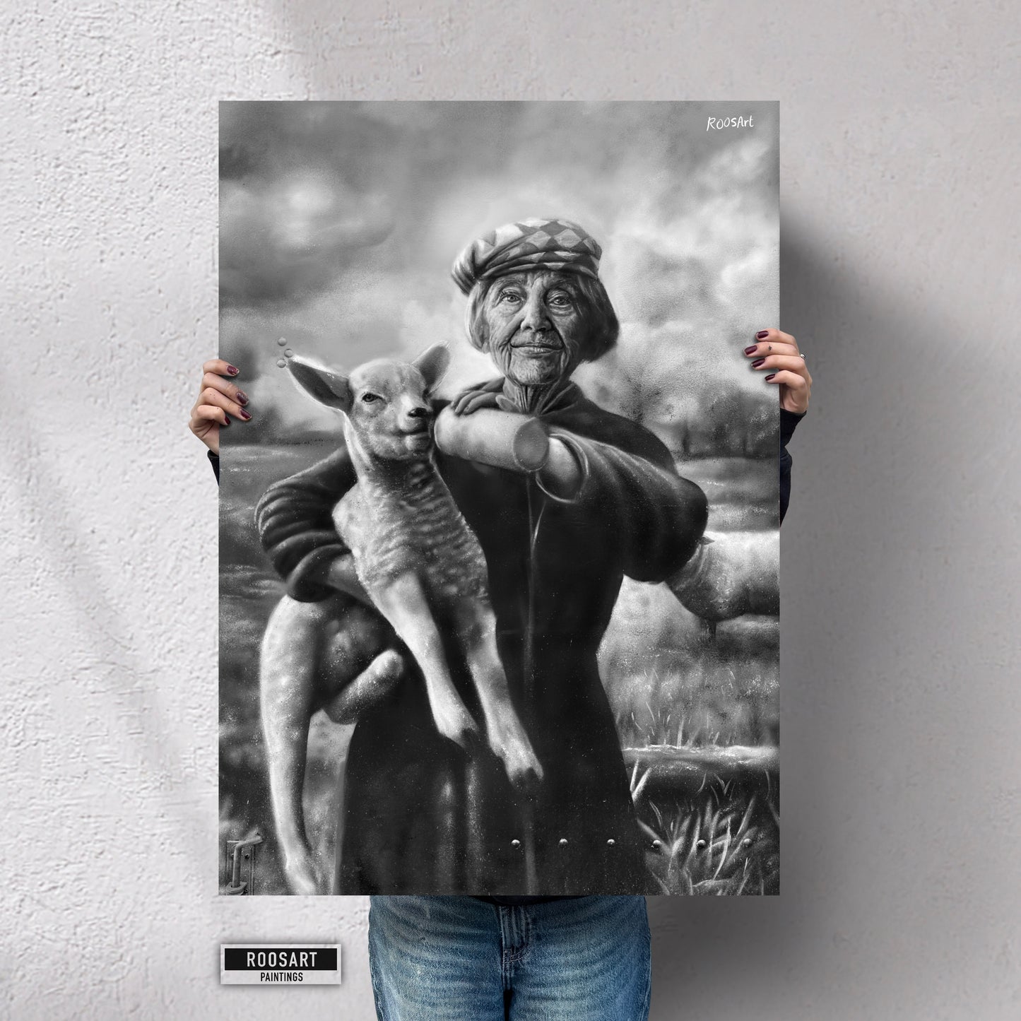 Art Print | Schaapherderin | 85 x 60 cm