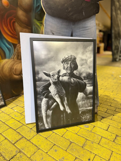 Art Print | Schaapherderin | 85 x 60 cm