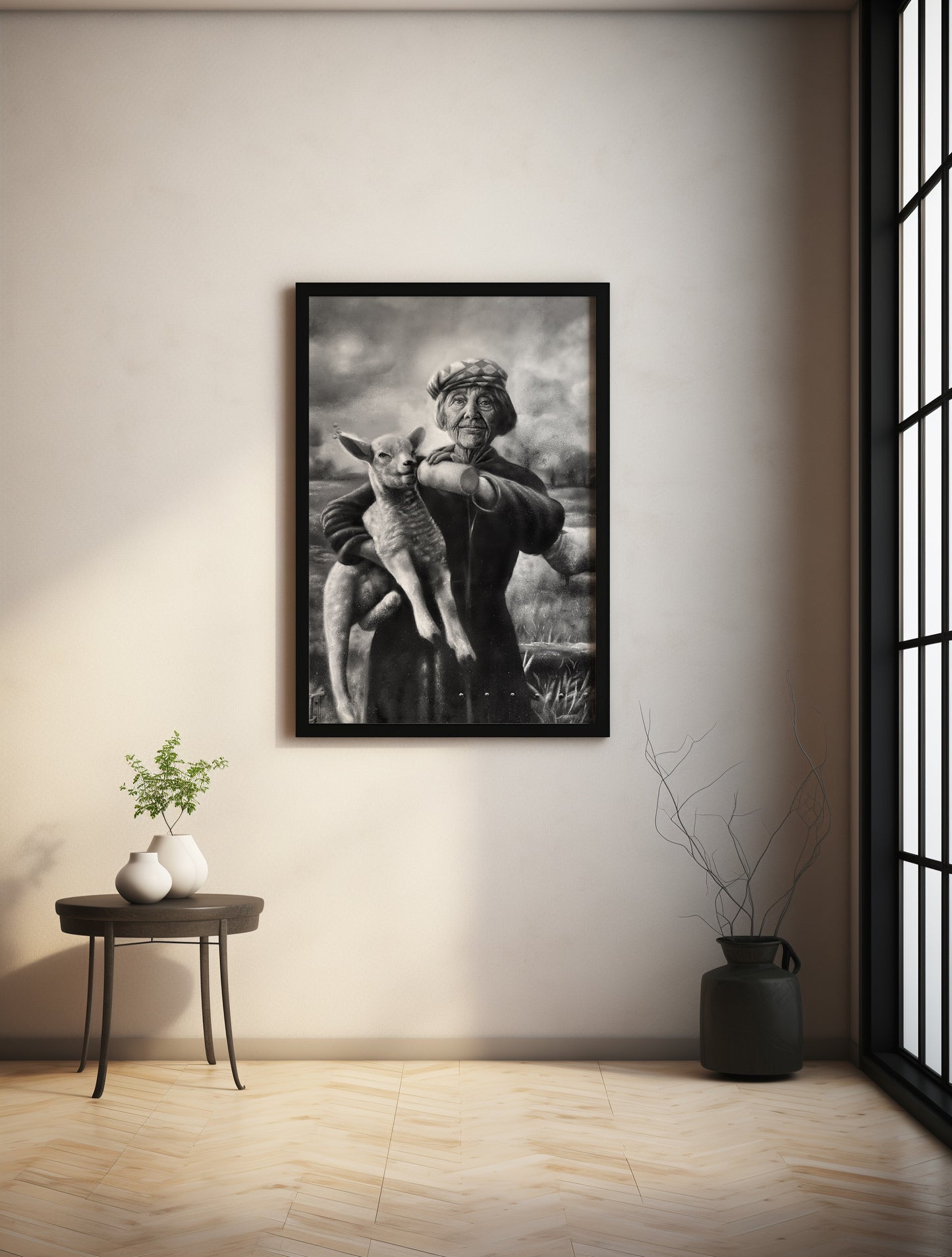 Art Print | Schaapherderin | 85 x 60 cm