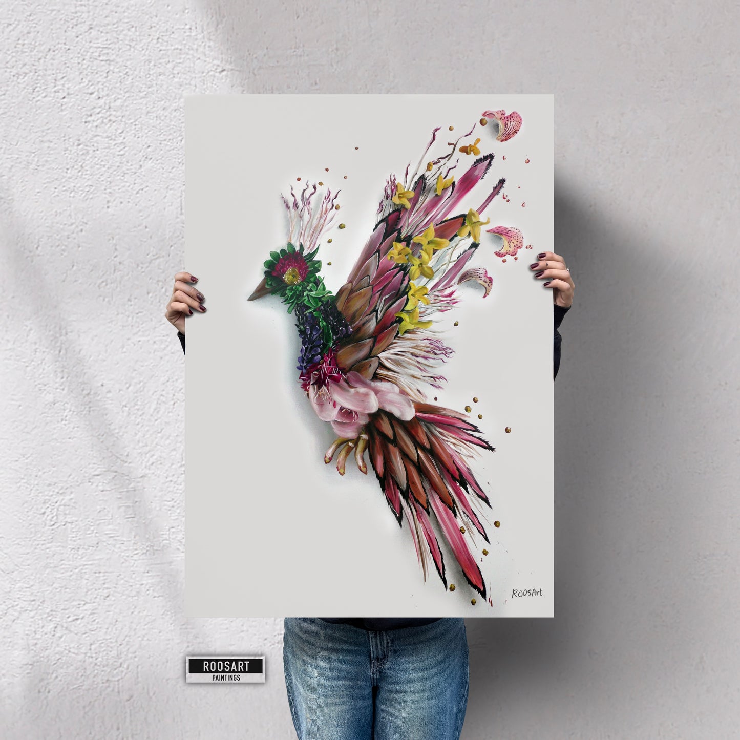 Art Print | Flower Bird | 60 x 85 cm