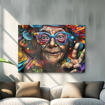 Art Print Canvas XL | Never Grow Grey | 140 x 100 cm