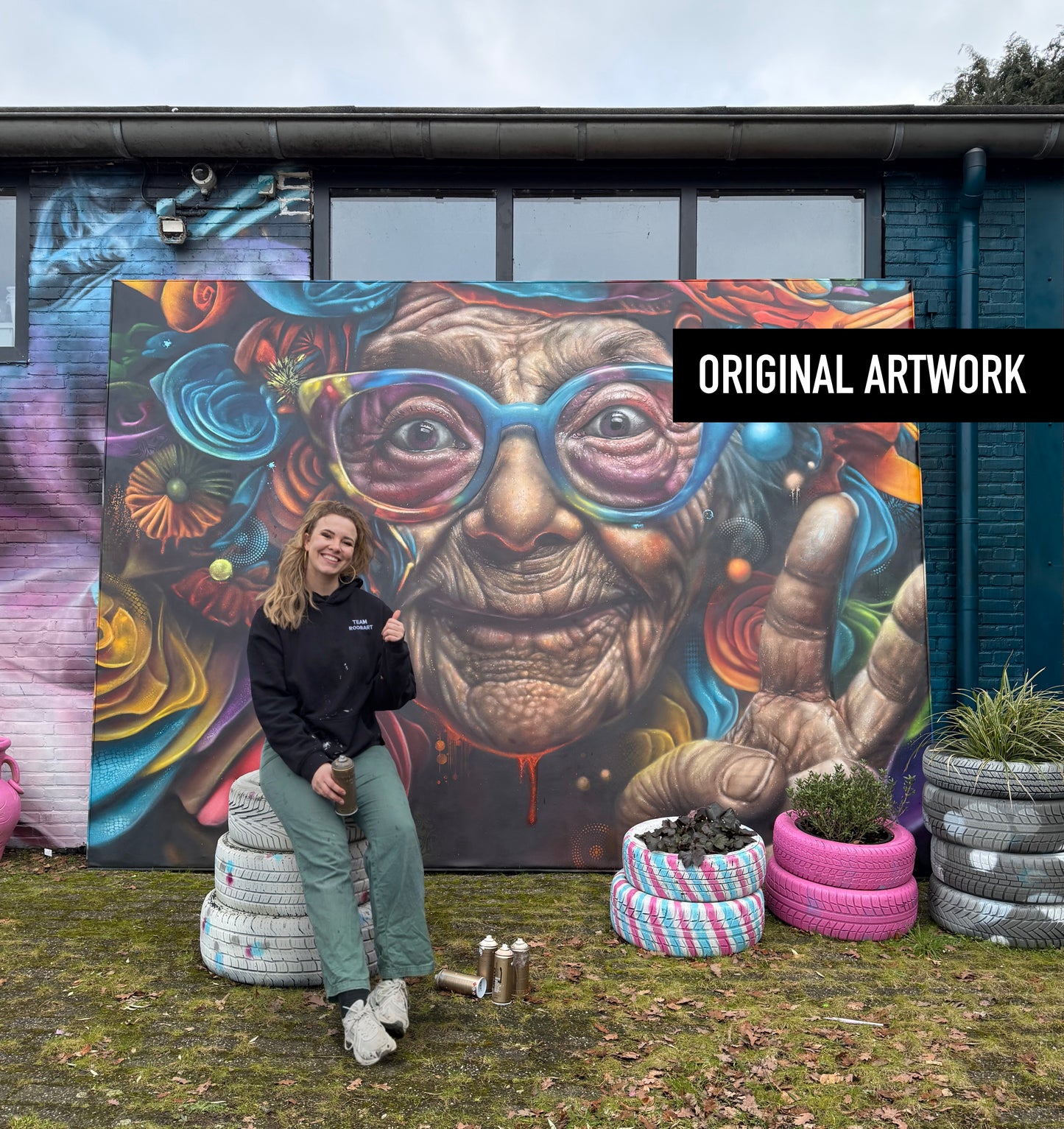 Art Print Canvas XL | Never Grow Grey | 140 x 100 cm