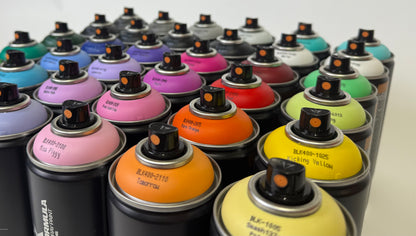 Montana Black 36 pack starterpack voordeelbundel. Hoge druk spuitbussen voor graffiti, meubels kleuren, street art