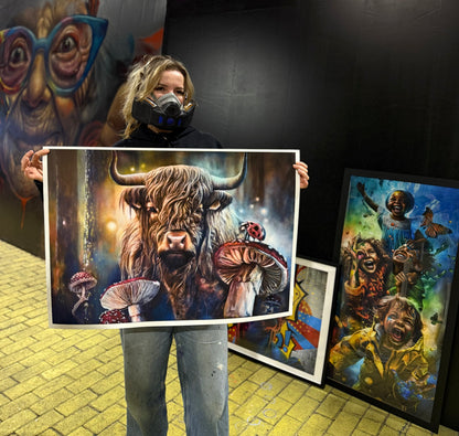 Art Print | Schotse Hooglander | 60 x 85 cm