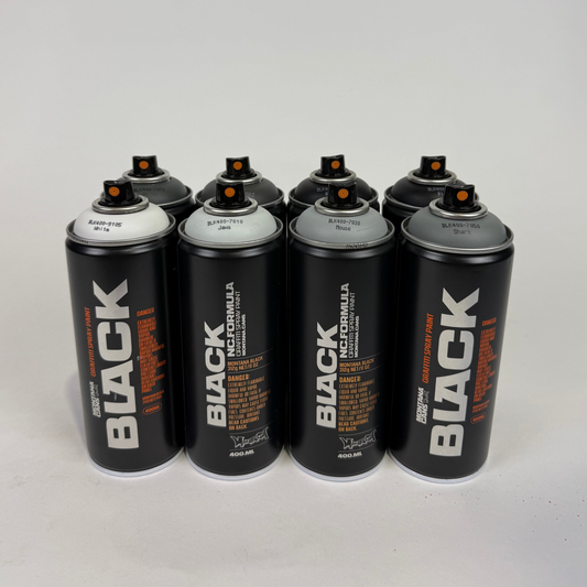 8-Pack Grey Scale Montana Black