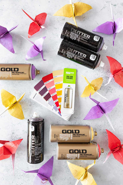 Montana GLITTER Effect spray spuitbus 400ML - Glitter Silver