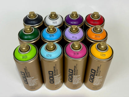 Productfoto 2 12-pack gold starterpakket bovenaf kleurencodes