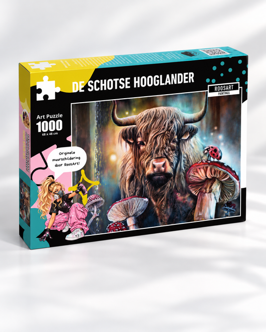 RoosArt Puzzel – Schotse Hooglander | 1000 stukjes