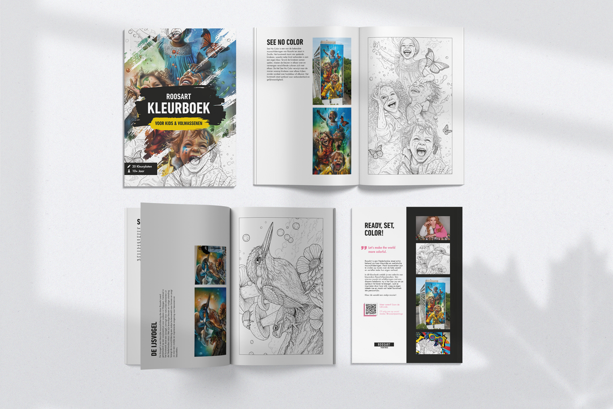 NIEUW | RoosArt Kleurboek voor Kids & Volwassenen