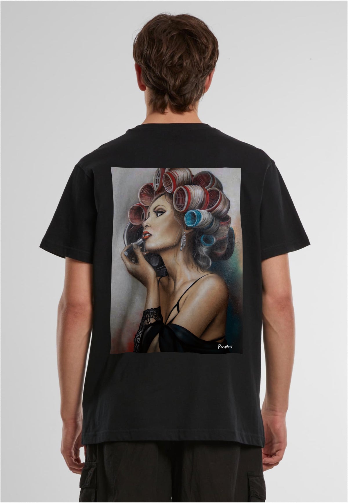 RoosArt T-shirt - Hairsalon | Zwart | Unisex