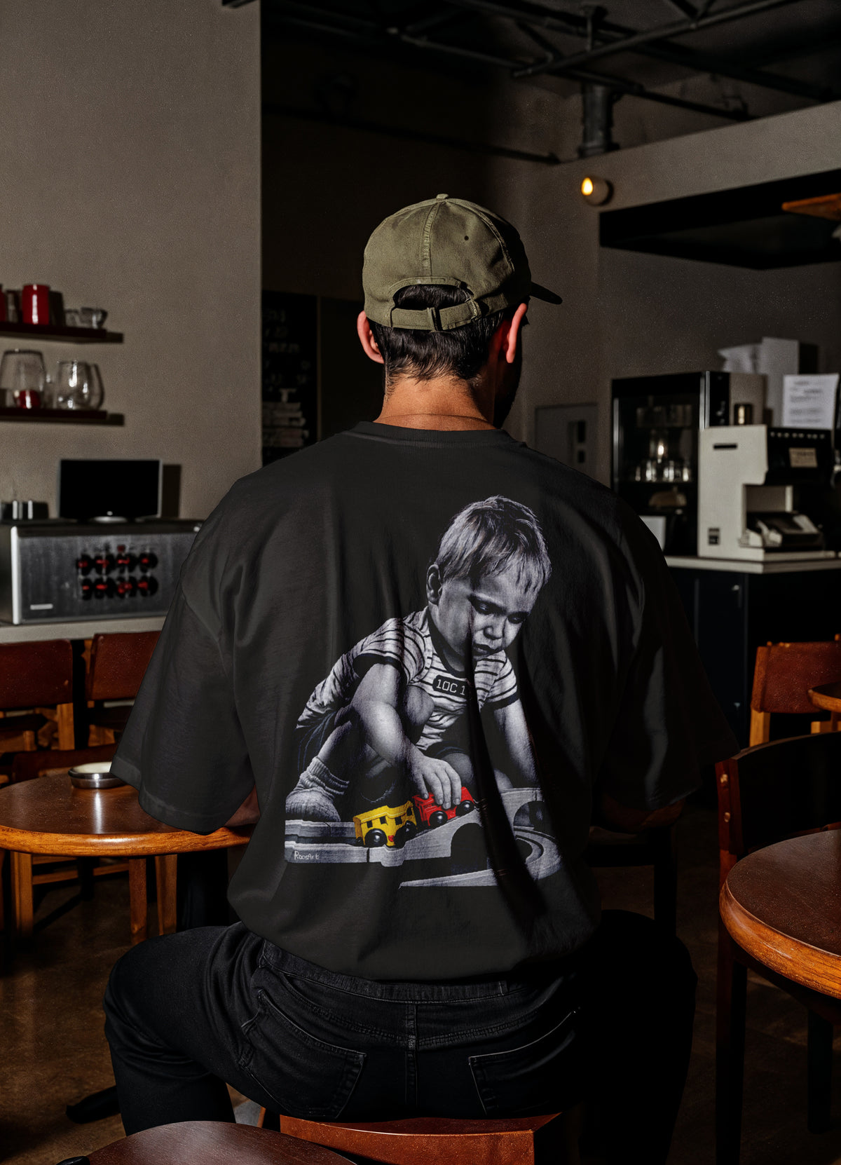 RoosArt T-shirt - Connection | Zwart | Unisex