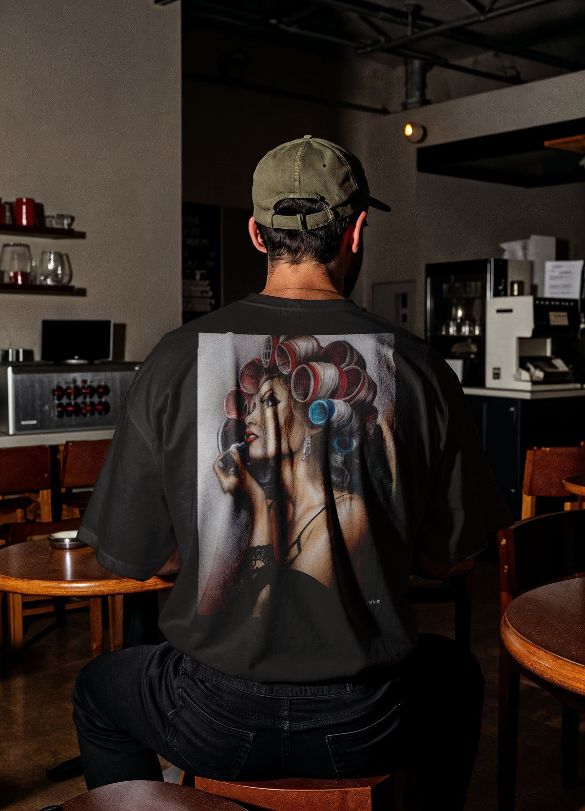 RoosArt T-shirt - Hairsalon | Zwart | Unisex