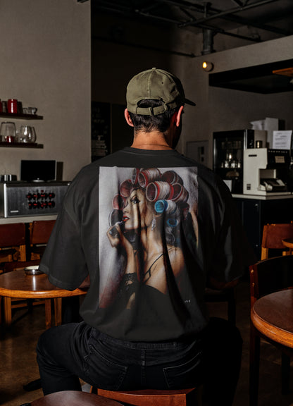 RoosArt T-shirt - Hairsalon | Zwart | Unisex