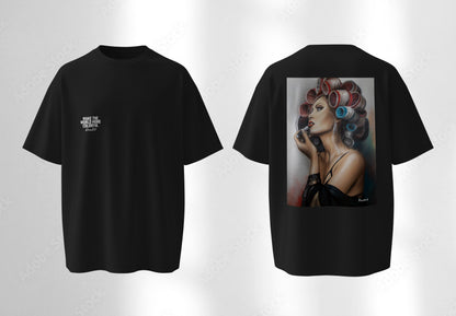 RoosArt T-shirt - Hairsalon | Zwart | Unisex