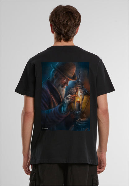 RoosArt T-shirt - Lantaarnaansteker | Zwart | Unisex