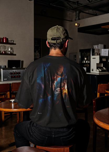 RoosArt T-shirt - Lantaarnaansteker | Zwart | Unisex
