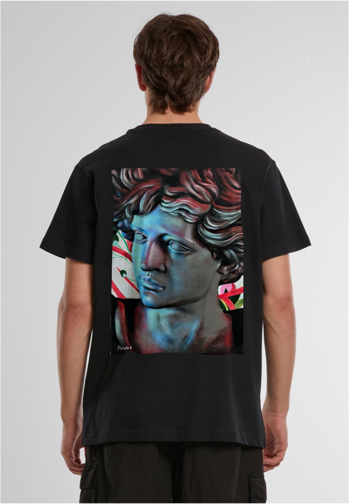 RoosArt T-shirt - Michelangelo | Zwart | Unisex