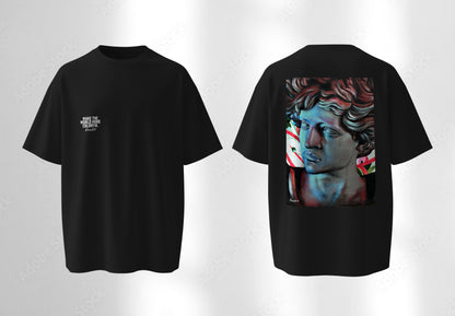 RoosArt T-shirt - Michelangelo | Zwart | Unisex