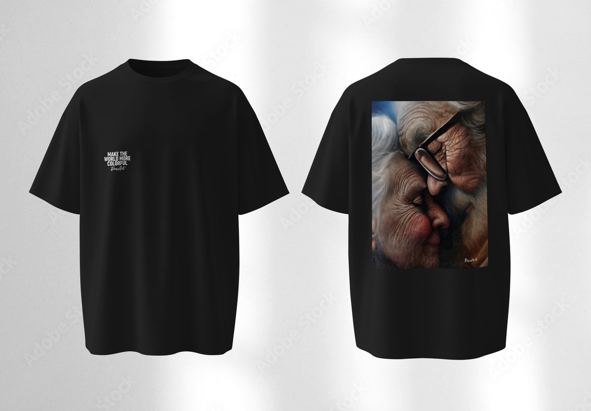 RoosArt T-shirt - My Home | Zwart | Unisex