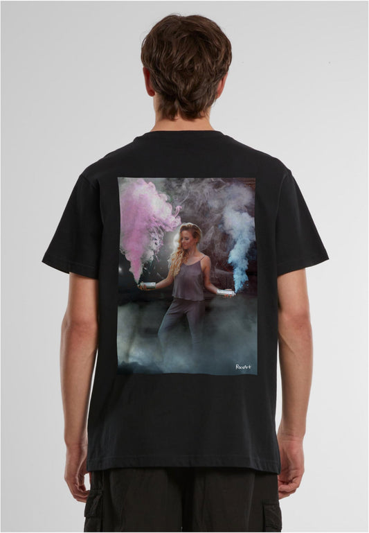 RoosArt T-shirt - Rosalie | Zwart | Unisex