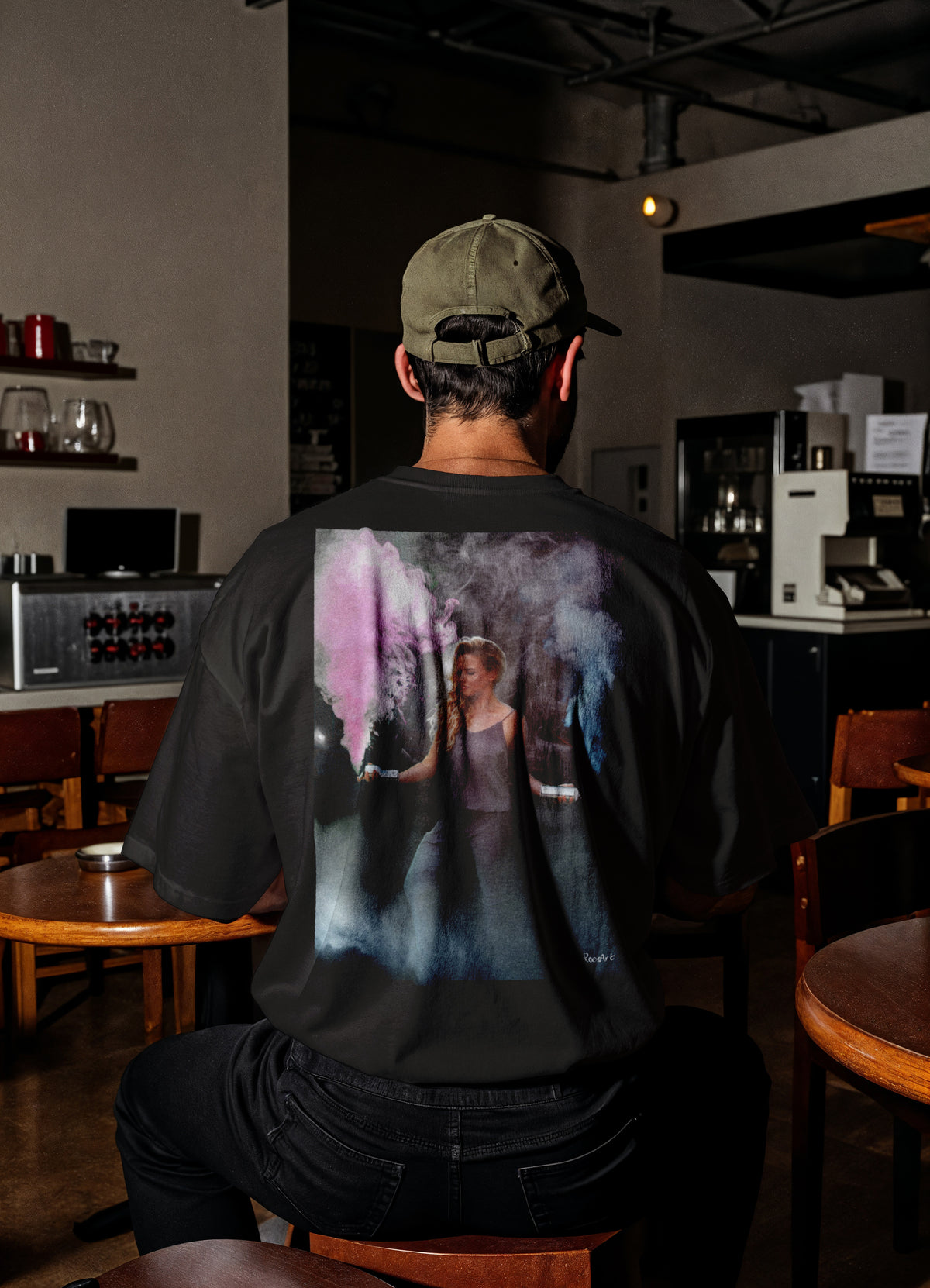 RoosArt T-shirt - Rosalie | Zwart | Unisex