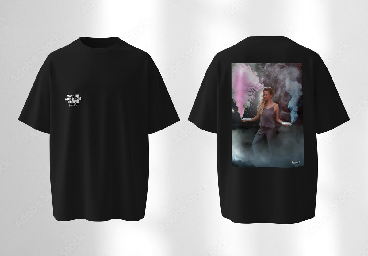 RoosArt T-shirt - Rosalie | Zwart | Unisex