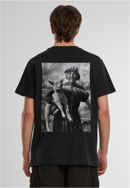 RoosArt T-shirt - Schaapherderin | Zwart | Unisex