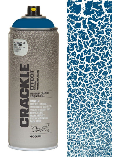 Montana CRACKLE Effect spray spuitbus 400ML Gentian Blue