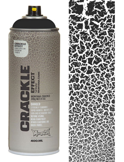 Montana CRACKLE Effect spray spuitbus 400ML Traffic Black