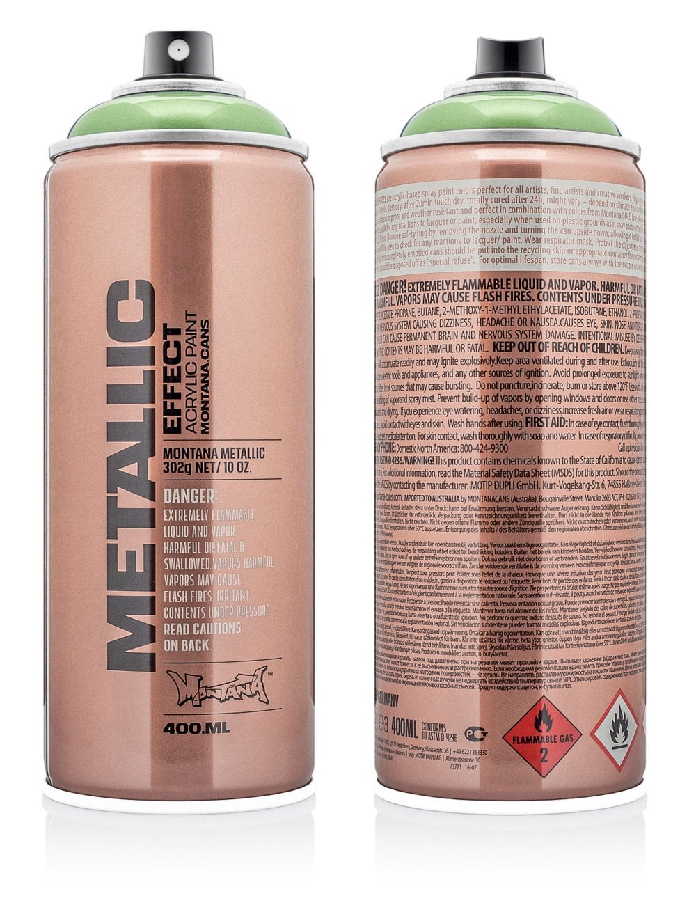 Montana METALLIC Effect 400ML - Avocado Green